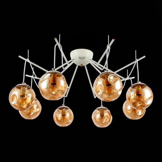 SLE110202-08 Светильник потолочный Белый/Янтарный E14 8*40W CALLETTA, изображение 4