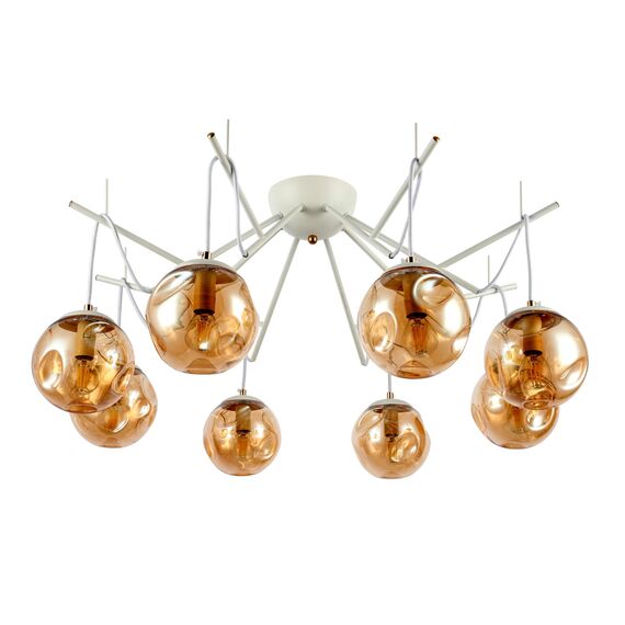 SLE110202-08 Светильник потолочный Белый/Янтарный E14 8*40W CALLETTA, изображение 6