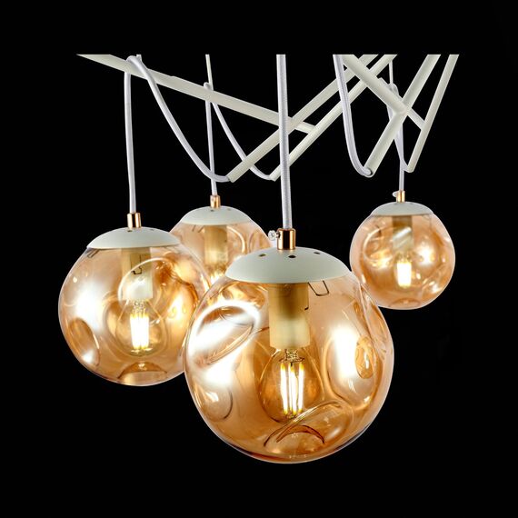 SLE110202-08 Светильник потолочный Белый/Янтарный E14 8*40W CALLETTA, изображение 7