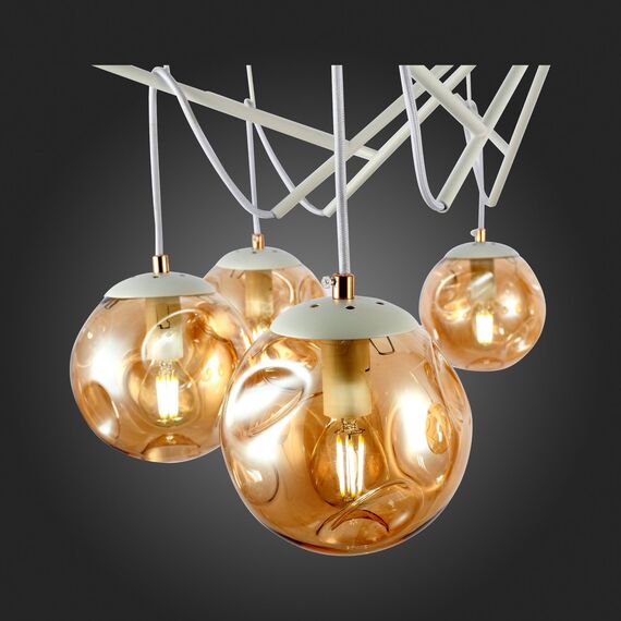 SLE110202-08 Светильник потолочный Белый/Янтарный E14 8*40W CALLETTA, изображение 8