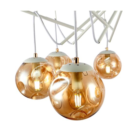 SLE110202-08 Светильник потолочный Белый/Янтарный E14 8*40W CALLETTA, изображение 9