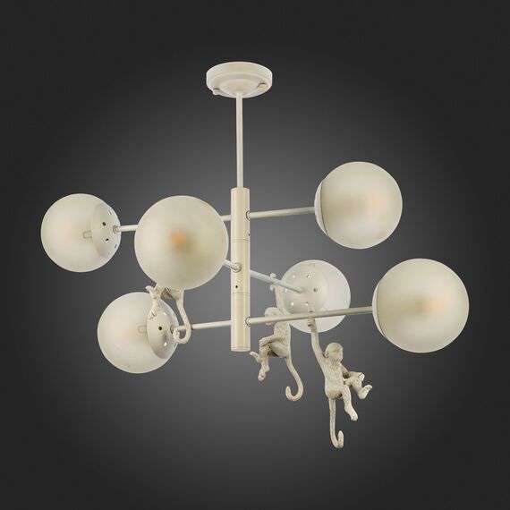 SLE115103-06 Светильник потолочный Белый/Белый E14 6*60W TENATO, изображение 5