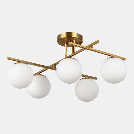 SLE1195-302-05 Светильник потолочный Латунь/Белый E14 5*40W SIERRA, изображение 3