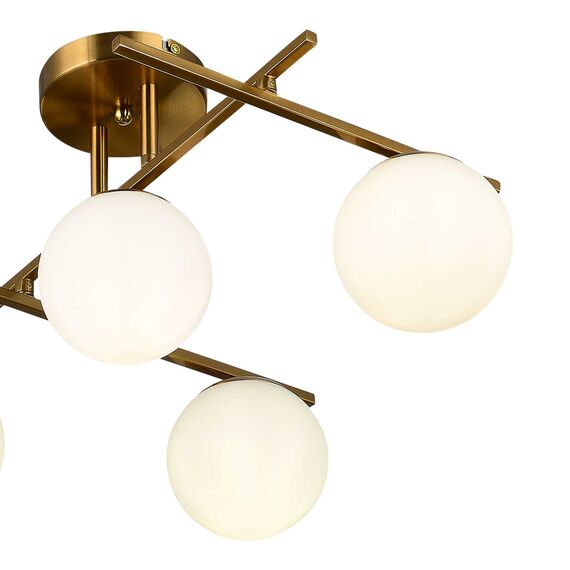 SLE1195-302-05 Светильник потолочный Латунь/Белый E14 5*40W SIERRA, изображение 6