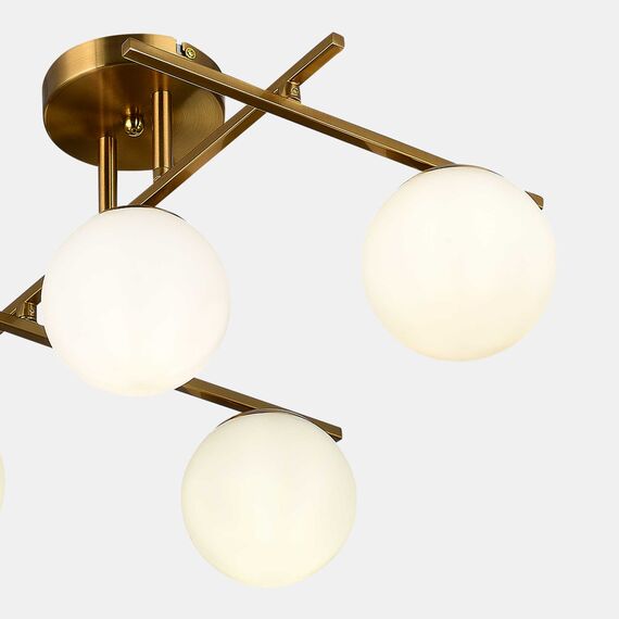 SLE1195-302-05 Светильник потолочный Латунь/Белый E14 5*40W SIERRA, изображение 7