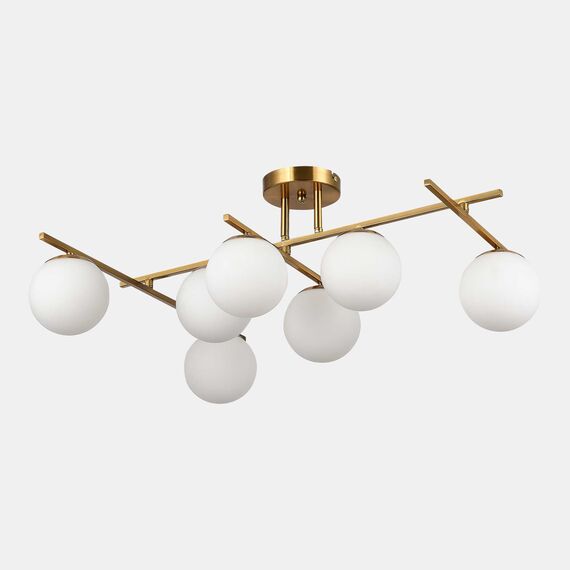 SLE1195-302-07 Светильник потолочный Латунь/Белый E14 7*40W SIERRA, изображение 3