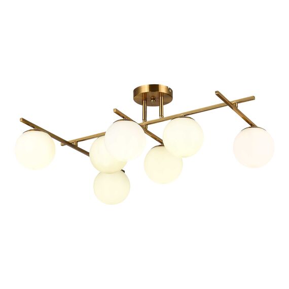 SLE1195-302-07 Светильник потолочный Латунь/Белый E14 7*40W SIERRA, изображение 4