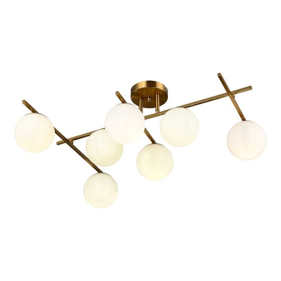 SLE1195-302-07 Светильник потолочный Латунь/Белый E14 7*40W SIERRA, изображение 6