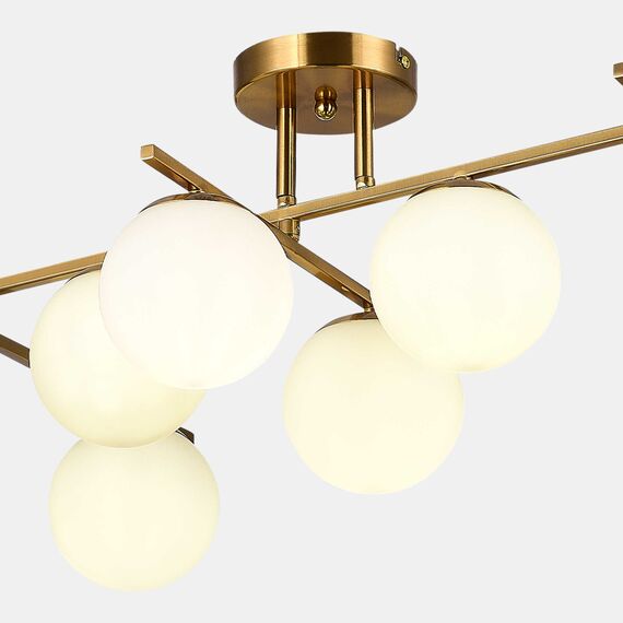 SLE1195-302-07 Светильник потолочный Латунь/Белый E14 7*40W SIERRA, изображение 7