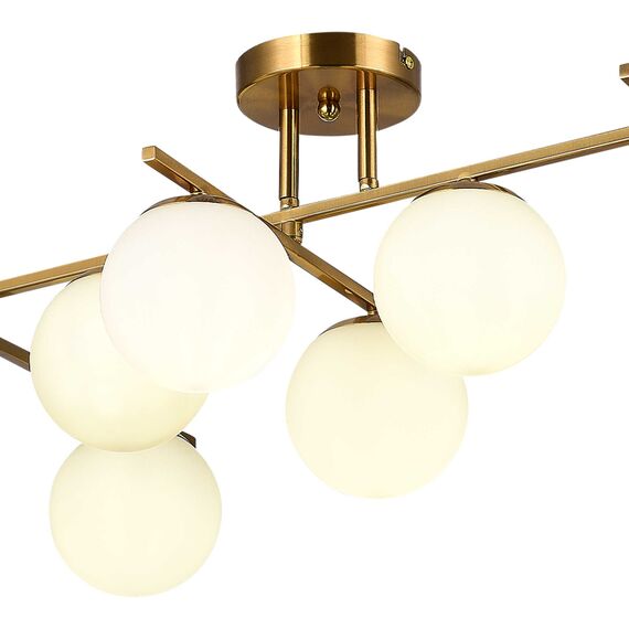 SLE1195-302-07 Светильник потолочный Латунь/Белый E14 7*40W SIERRA, изображение 8