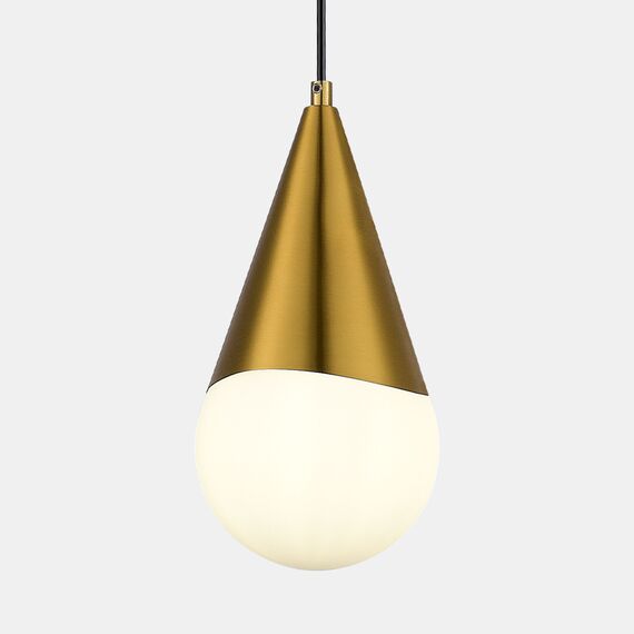 SLE1197-203-01 Светильник подвесной Золотистый/Белый E27 1*40W FIORI, изображение 5