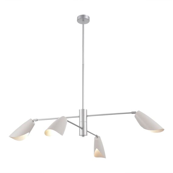 SLE1254-103-04 Светильник подвесной Серебристый/Белый E14 4*60W ALTON, изображение 3