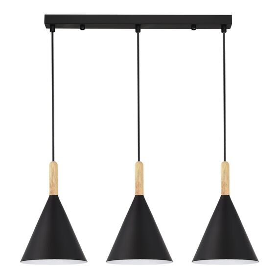 SLE1255-403-03 Светильник подвесной Черный/Черный E27 3*40W ARKET, изображение 2