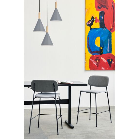 SLE1255-433-03 Светильник подвесной Черный/Серый E27 3*40W ARKET, изображение 6