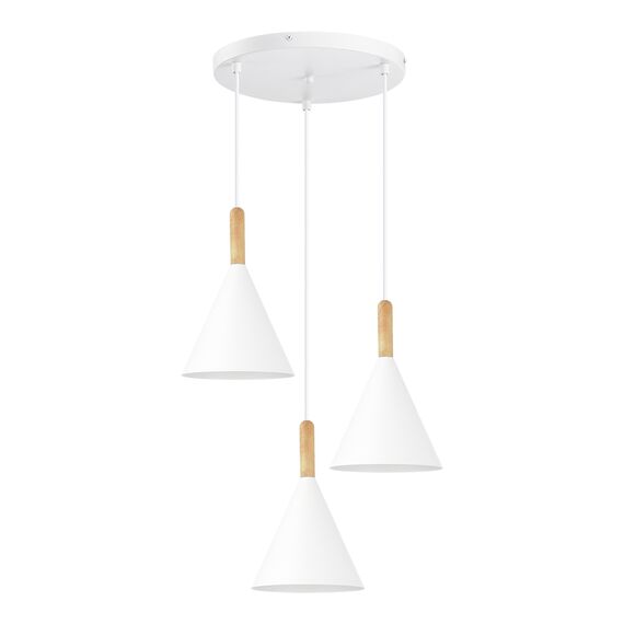 SLE1255-513-03 Светильник подвесной Белый/Белый E27 3*40W ARKET, изображение 2