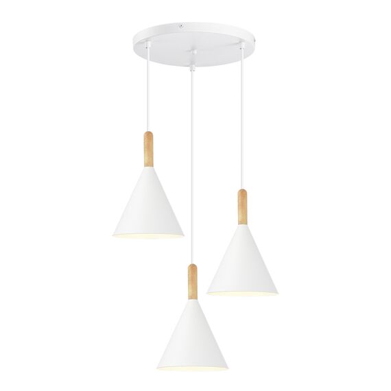 SLE1255-513-03 Светильник подвесной Белый/Белый E27 3*40W ARKET, изображение 4