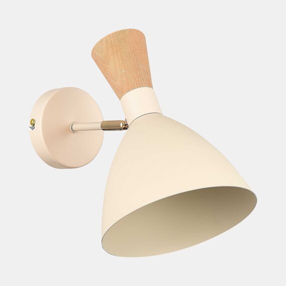 SLE1256-501-01 Светильник настенный Бежевый/Бежевый, Светлое дерево, Золотистый E14 1*40W VISTA, изображение 3