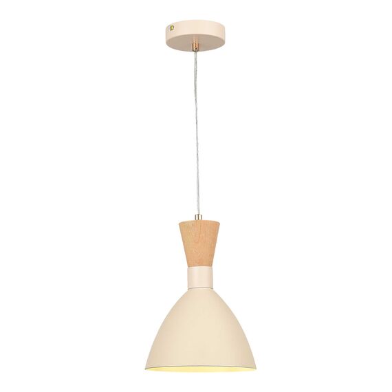 SLE1256-503-01 Светильник подвесной Бежевый/Бежевый, Светлое дерево, Золотистый E14 1*40W VISTA, изображение 2