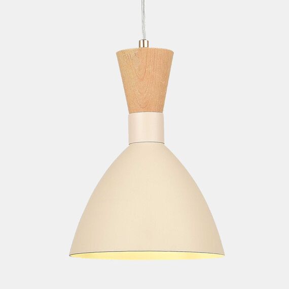 SLE1256-503-01 Светильник подвесной Бежевый/Бежевый, Светлое дерево, Золотистый E14 1*40W VISTA, изображение 3