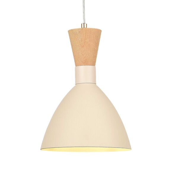 SLE1256-503-01 Светильник подвесной Бежевый/Бежевый, Светлое дерево, Золотистый E14 1*40W VISTA, изображение 4