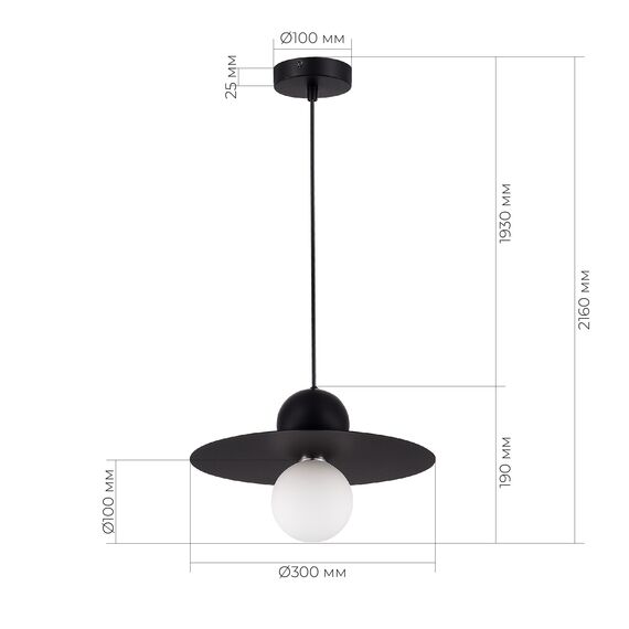 SLE1257-443-01 Светильник подвесной Черный/Черный G9 1*5W 4000K RIZZ, изображение 6