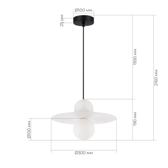 SLE1257-453-01 Светильник подвесной Черный/Белый G9 1*5W 4000K RIZZ, изображение 6