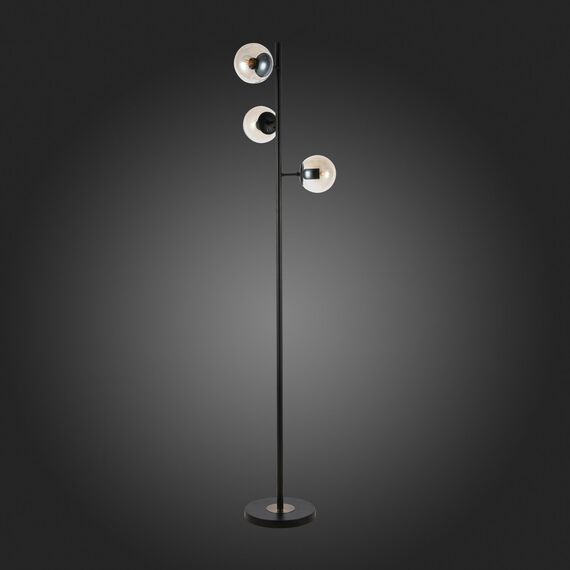 SLE154905-03 Светильник напольный Черный/Янтарный E27 3*60W LACOTTA, изображение 5