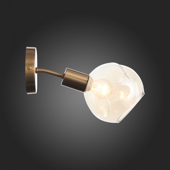 SLE155301-01 Светильник настенный Античная медь/Янтарный E14 1*60W GENTORE, изображение 5