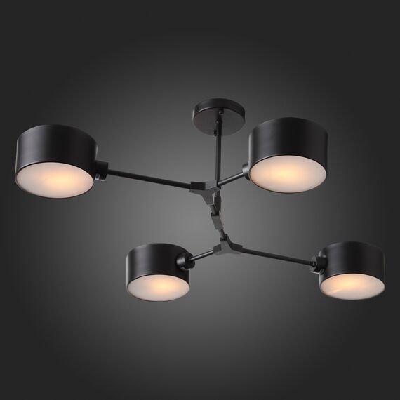 SLE183402-04 Светильник потолочный Черный/Черный E14 4*60W GIMENTO, изображение 8