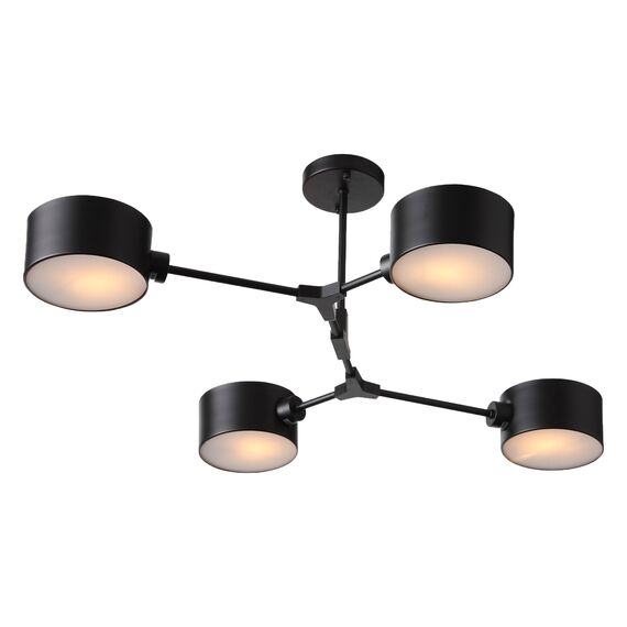 SLE183402-04 Светильник потолочный Черный/Черный E14 4*60W GIMENTO, изображение 9