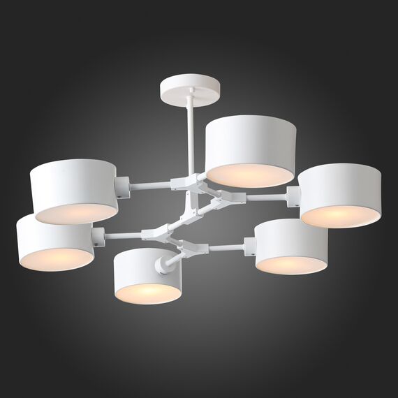 SLE183502-06 Светильник потолочный Белый/Белый E14 6*60W GIMENTO, изображение 2