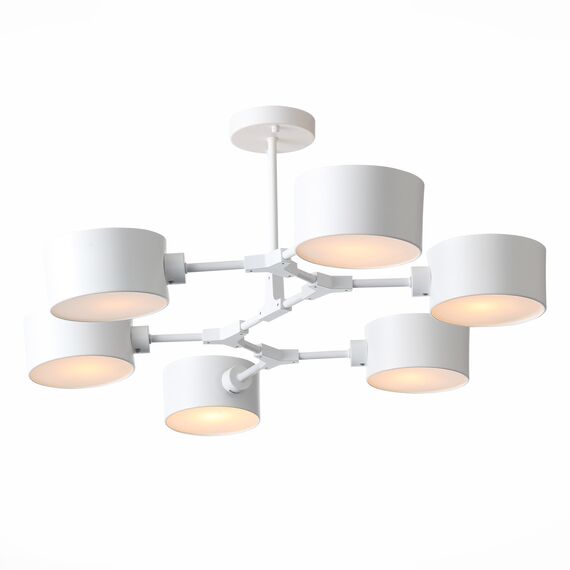 SLE183502-06 Светильник потолочный Белый/Белый E14 6*60W GIMENTO, изображение 3