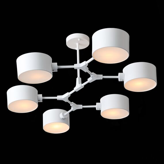 SLE183502-06 Светильник потолочный Белый/Белый E14 6*60W GIMENTO, изображение 4