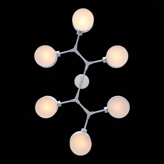 SLE183502-06 Светильник потолочный Белый/Белый E14 6*60W GIMENTO, изображение 10
