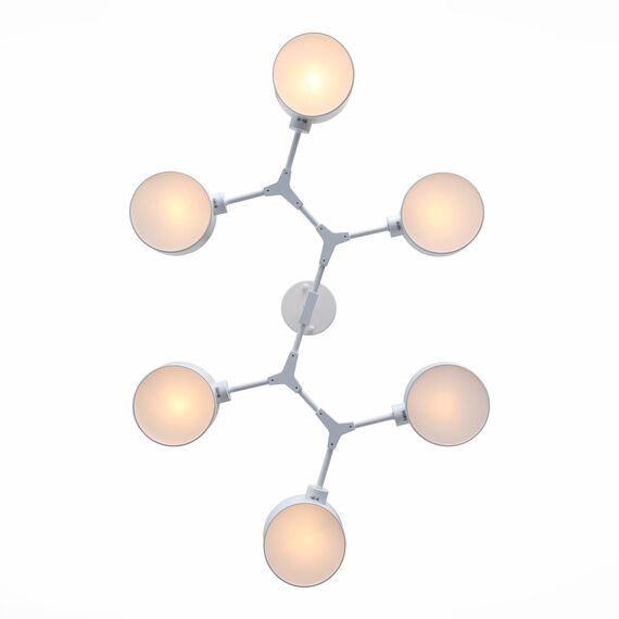 SLE183502-06 Светильник потолочный Белый/Белый E14 6*60W GIMENTO, изображение 12