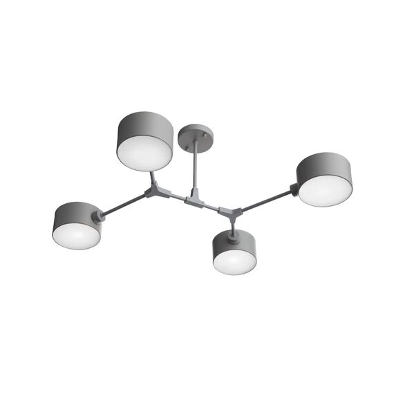 SLE183702-04 Светильник потолочный Серый/Серый E14 4*60W GIMENTO, изображение 13