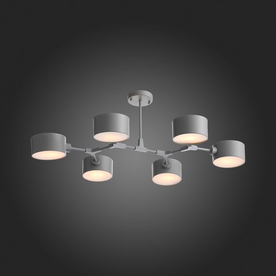 SLE183702-06 Светильник потолочный Серый/Серый E14 6*60W GIMENTO, изображение 2