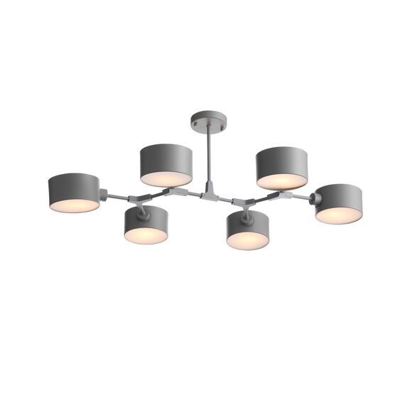 SLE183702-06 Светильник потолочный Серый/Серый E14 6*60W GIMENTO, изображение 3