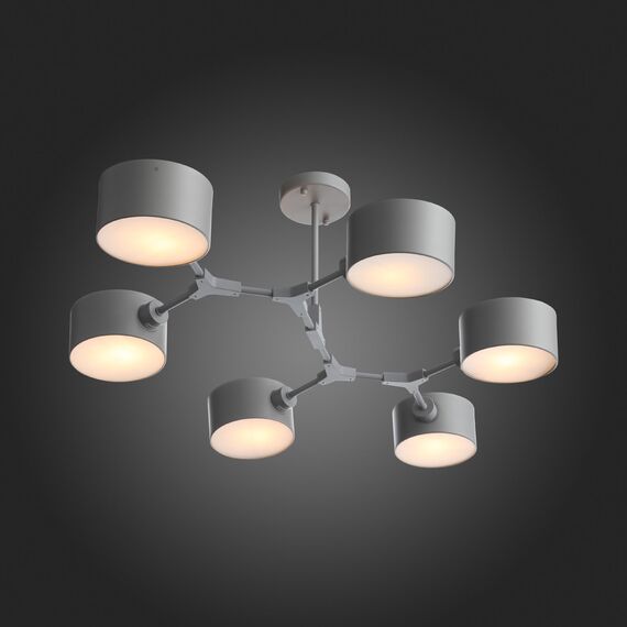 SLE183702-06 Светильник потолочный Серый/Серый E14 6*60W GIMENTO, изображение 5