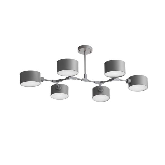 SLE183702-06 Светильник потолочный Серый/Серый E14 6*60W GIMENTO, изображение 10