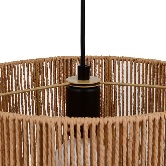 SLE6024-603-01 Светильник подвесной бежевый/черный E27 1*40W ETTAN, изображение 4