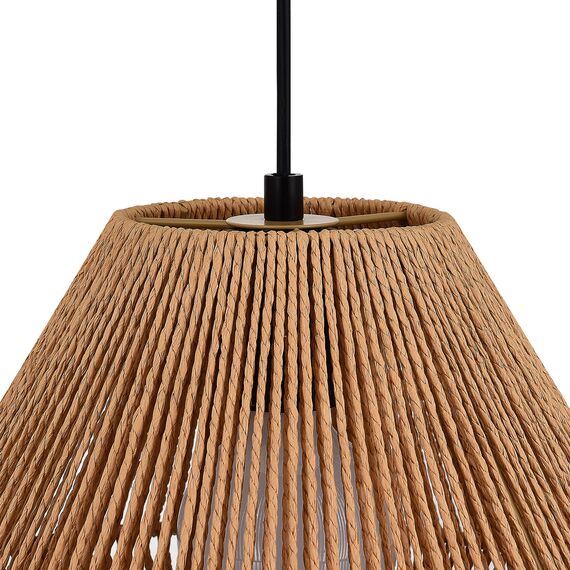 SLE6025-603-01 Светильник подвесной бежевый/черный E27 1*40W ETTAN, изображение 4