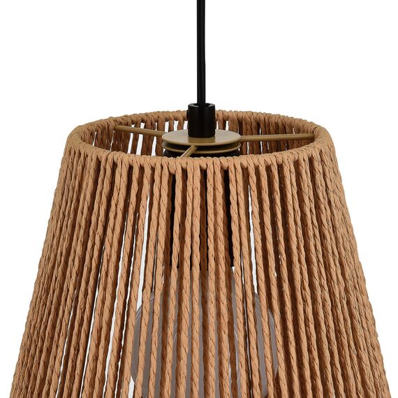 SLE6025-613-01 Светильник подвесной бежевый/черный E27 1*40W ETTAN, изображение 4