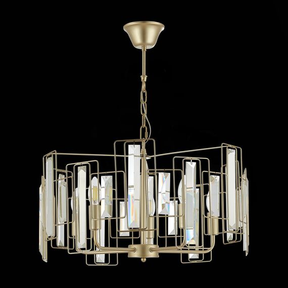 SLE103403-05 Светильник подвесной Шампань/Прозрачный E14 5*40W GIANO, изображение 4