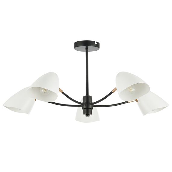 SLE103602-05 Светильник потолочный Черный, Золотой/Белый E14 5*40W SATTA, изображение 6