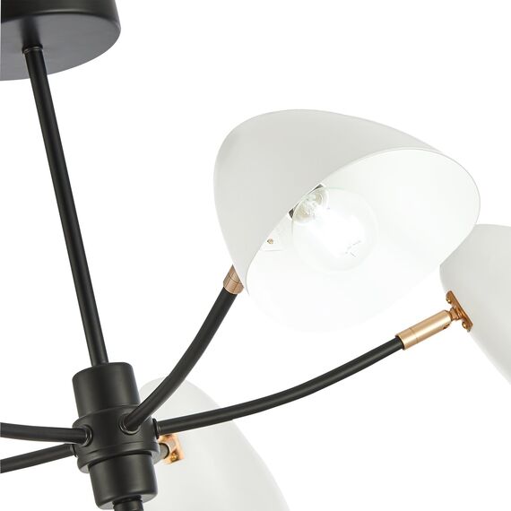 SLE103602-05 Светильник потолочный Черный, Золотой/Белый E14 5*40W SATTA, изображение 9