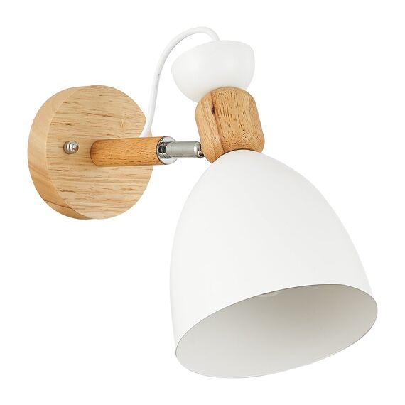 SLE103801-01 Светильник настенный Светлое дерево, Белый/Белый E27 1*60W BALCAMO, изображение 6