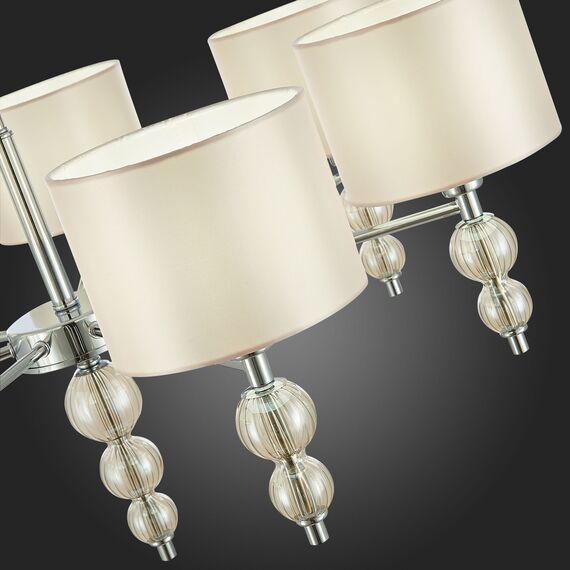 SLE105703-07 Светильник подвесной Хром/Светло-бежевый E14 7*40W RAMER, изображение 8