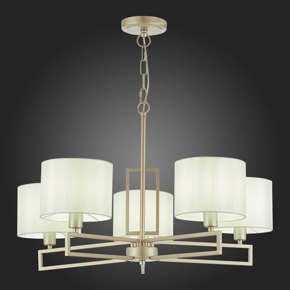 SLE105803-05 Светильник подвесной Матовое золото/Белый E14 5*40W DANAE, изображение 2