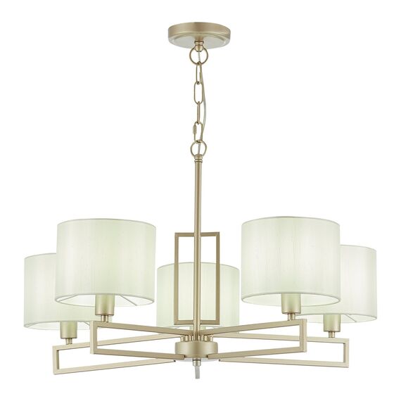 SLE105803-05 Светильник подвесной Матовое золото/Белый E14 5*40W DANAE, изображение 3